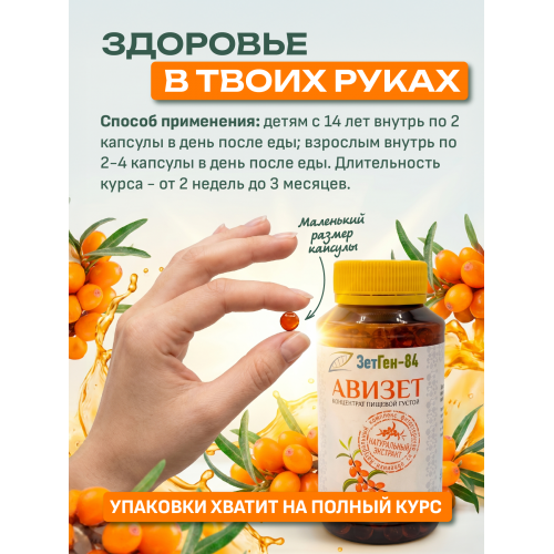 Концентрат пищевой Авизет, 360 капсул